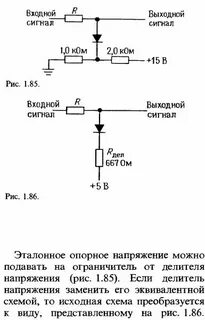 Схема входного сигнала