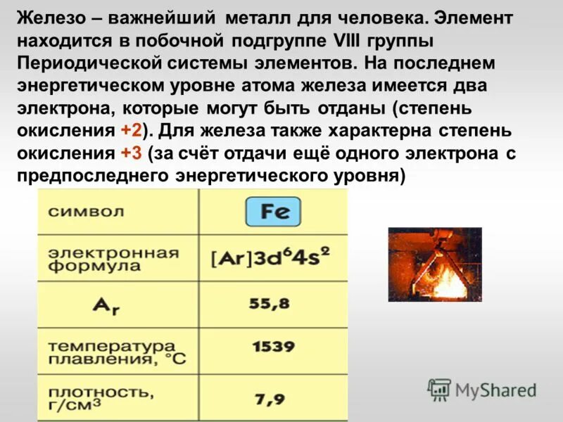 Элементы 8 б группы