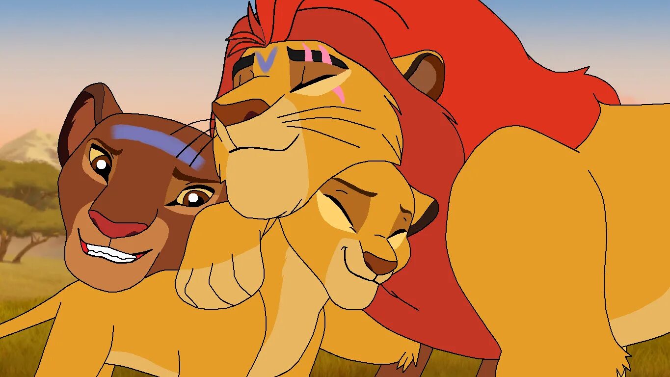 Kion onelink. Хранитель Лев Джазири. Кион и Рани. The Lion Guard Kion and Rani. Kion x Rani.