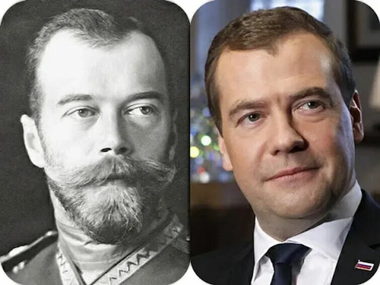 Почему Дмитрий Медведев похож на Николая Второго, а Навальный* на молодого Ельци