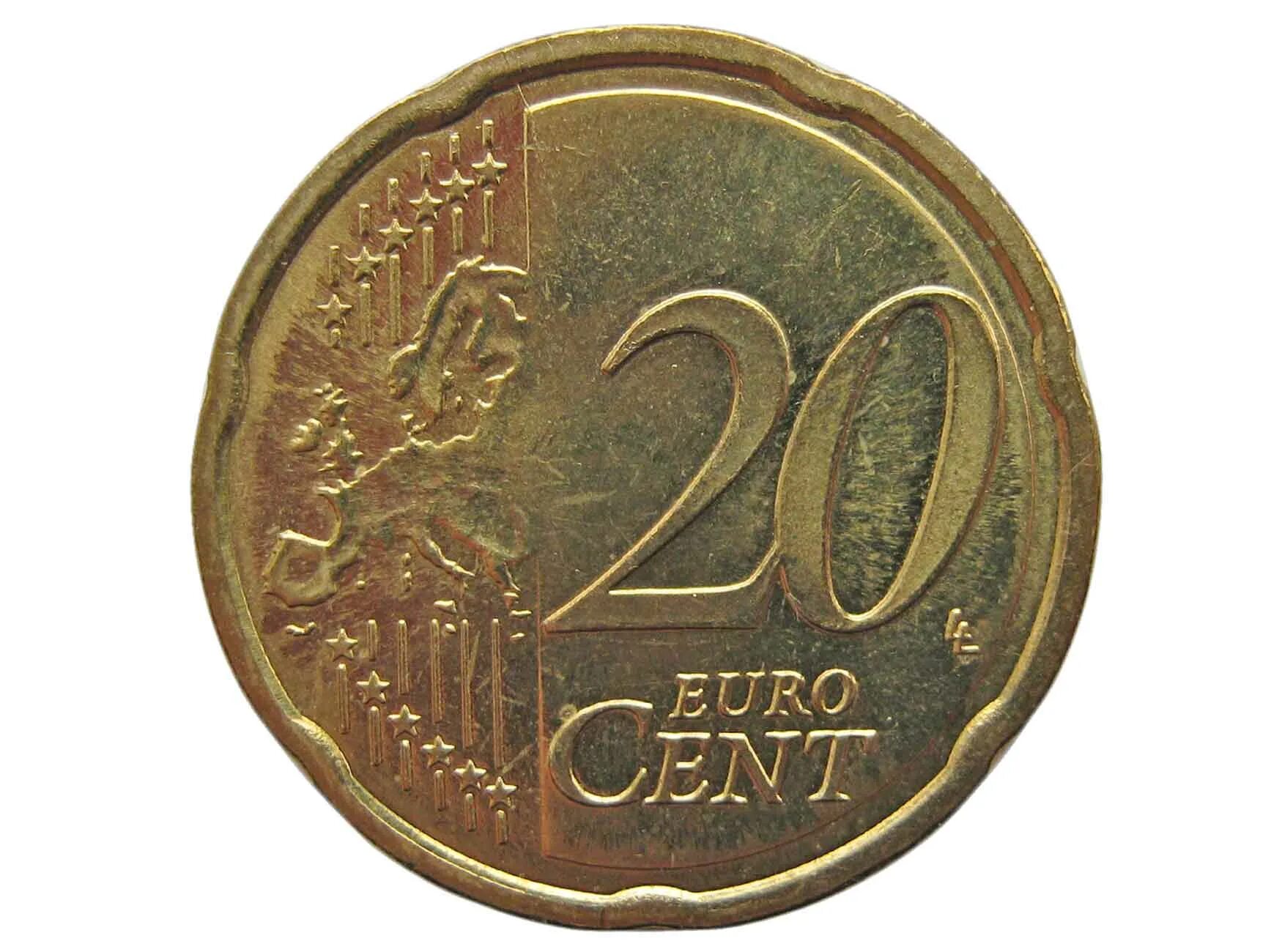 20 Евроцентов 2001. 20 Евро цент. Монета 20 центов евро. Редкая монета 20 Euro Cent. 20 euro в рублях