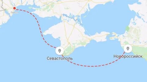 Одесса новороссийск расстояние