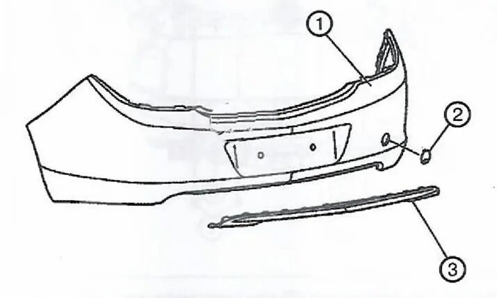 Replacing the lower beam of the front bumper (Opel Insignia A 2008-2017: Body: E