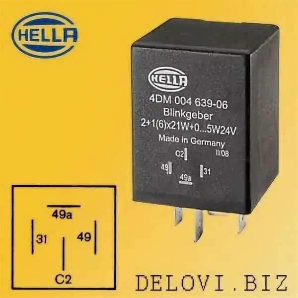 1 4x 21. 4dm 004 639-061. Реле HELLA 4dm 003-390-03. Blinkgeber реле поворотов 2+1 6x21w +1/2x0.10w. Реле поворотов Хелла 4dm 004 639 06 схема.