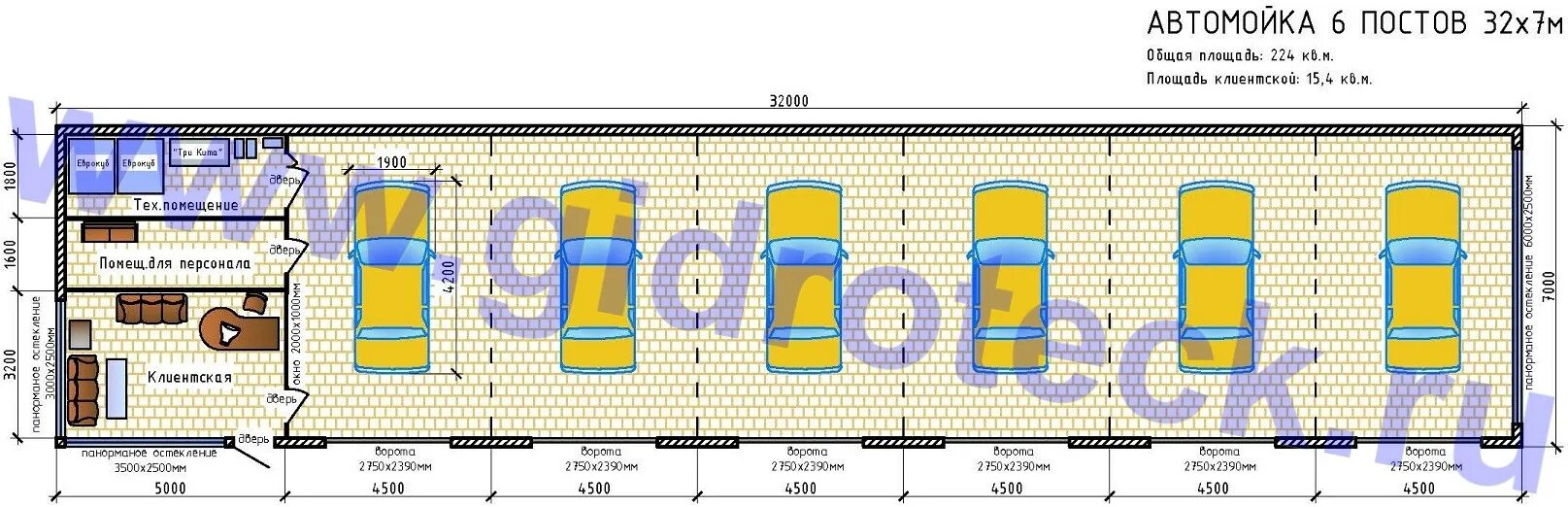 Проект автосервиса на 4 поста Размещение подъемников в автосервисе схема