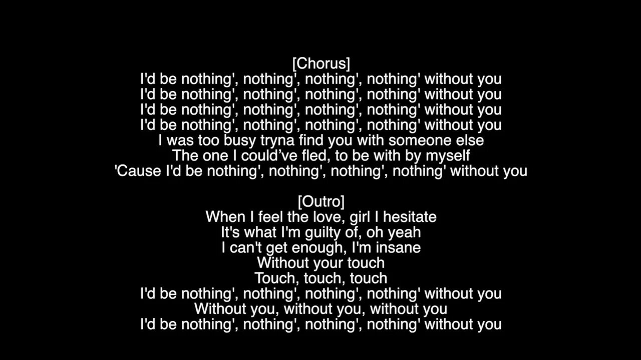 Cannot without you. Nothing текст. The weekend Star boy текст. Without you текст. Песня nothing you nothing you nothing you.