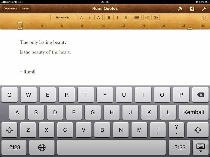 Start typing text