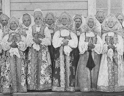 Русский костюм 19 века женский