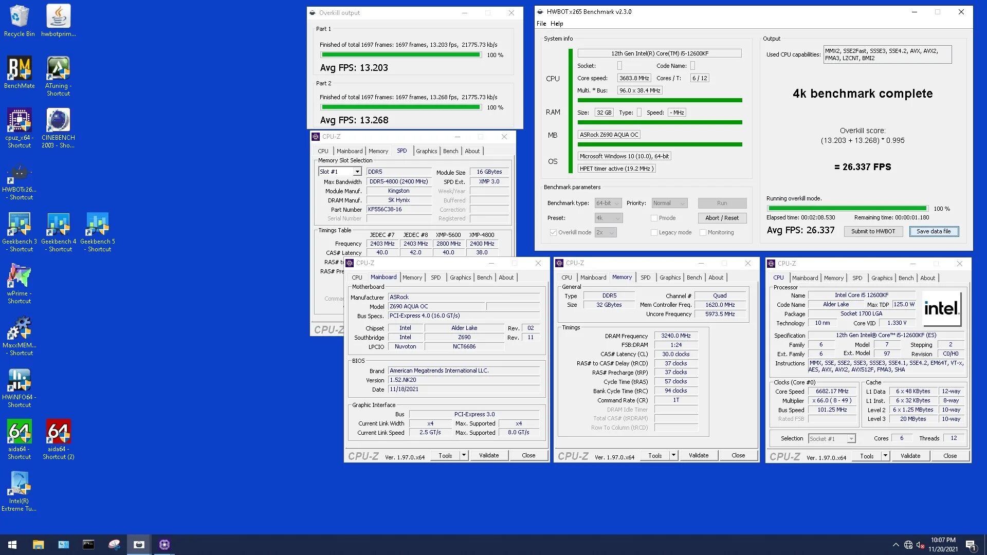 Разгон core i5 12400f