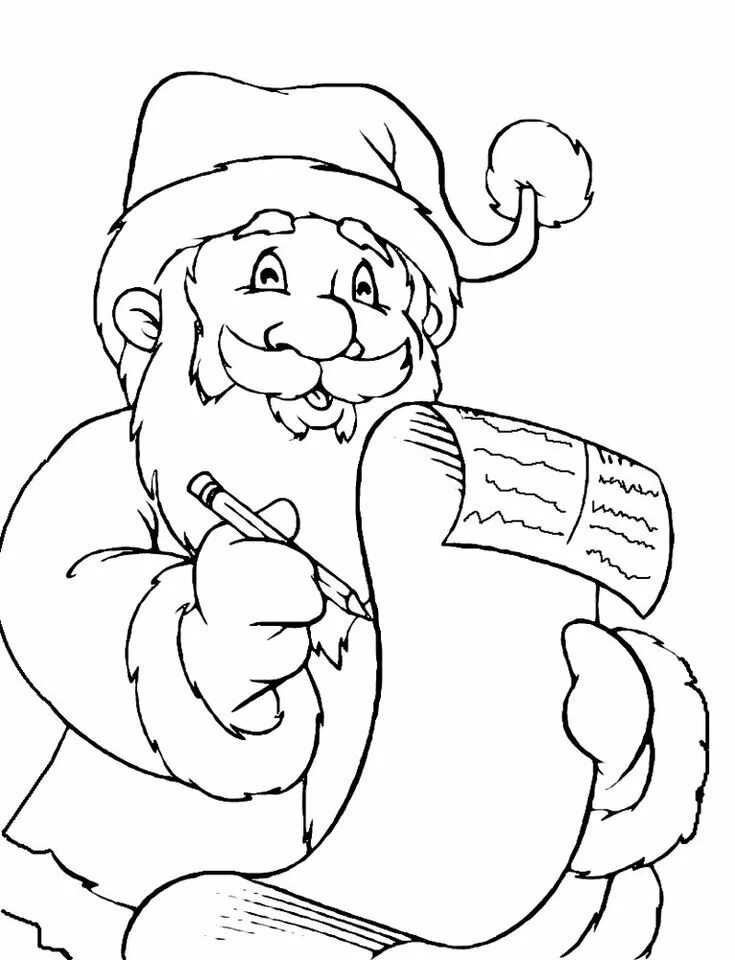 Pin on Santa Claus Christmas coloring pages, Christmas stamps, Ded moroz
