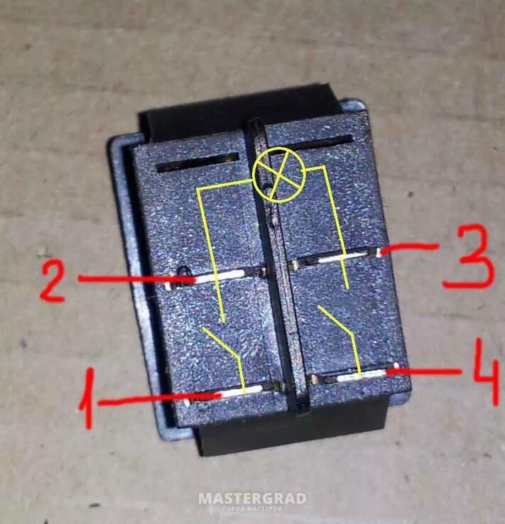 схема подключения 4-х контактного выключателя. Kcd4-201n11crba. переключатель схема подключения 1 клавиша. клавишный переключатель kcd4-201n11crba. выключатель клавишный с подсветкой 4 контактный схема подключения.