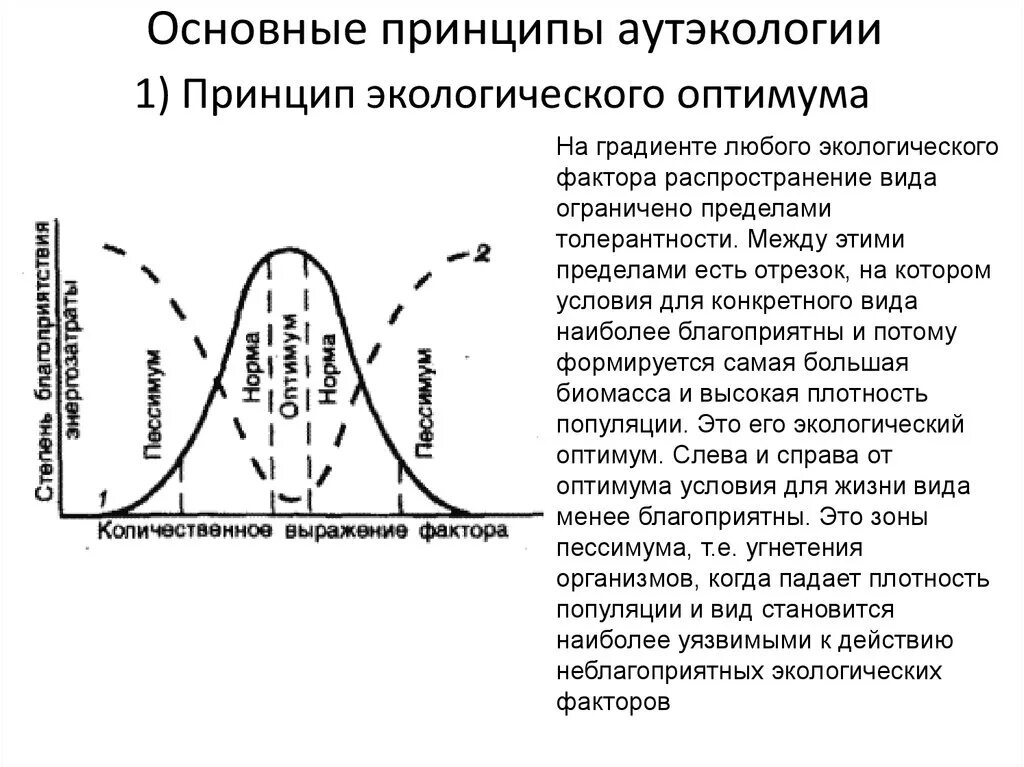 Закон оптимума кратко. Зона экологического оптимума. Принцип экологического оптимума. Зона пессимума. Закон оптимума экология.