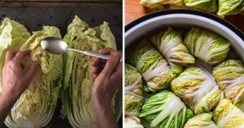 Обжарить пекинскую капусту