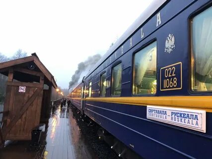 Ретро поезд рускеала вагоны