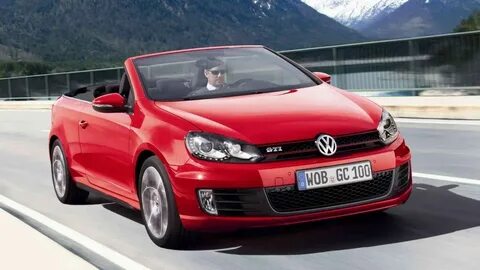 Красный volkswagen