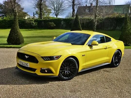 2015 Ford Mustang EcoBoost in Triple Yellow 53