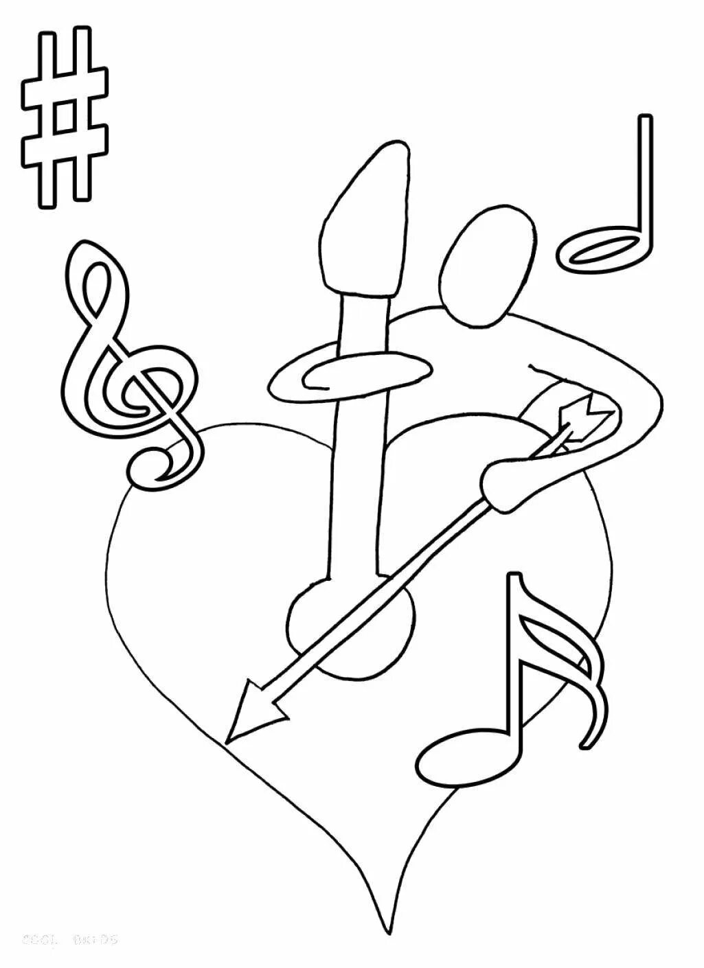 Легкий рисунок песни