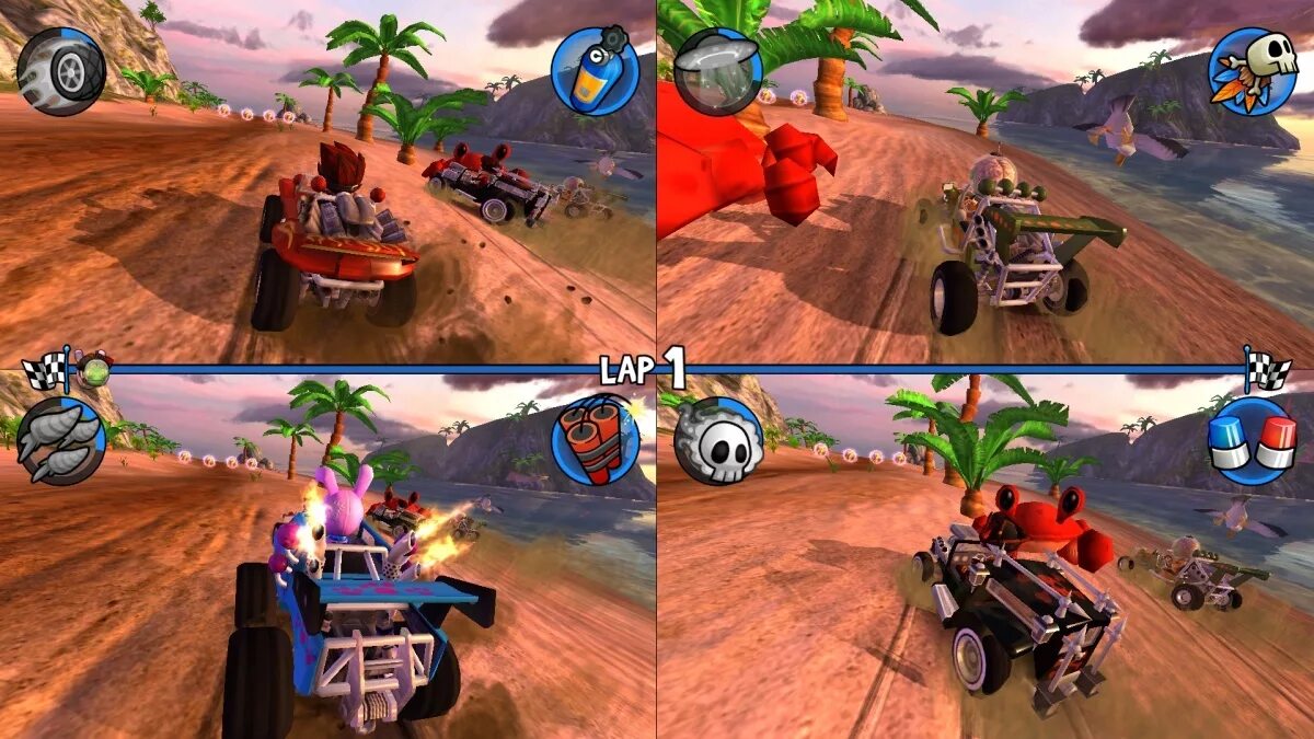Игры на двоих машинки. Игры гонки 3д. Игра трюки на машинах. Beach buggy racing ps3. Игра батл машин.