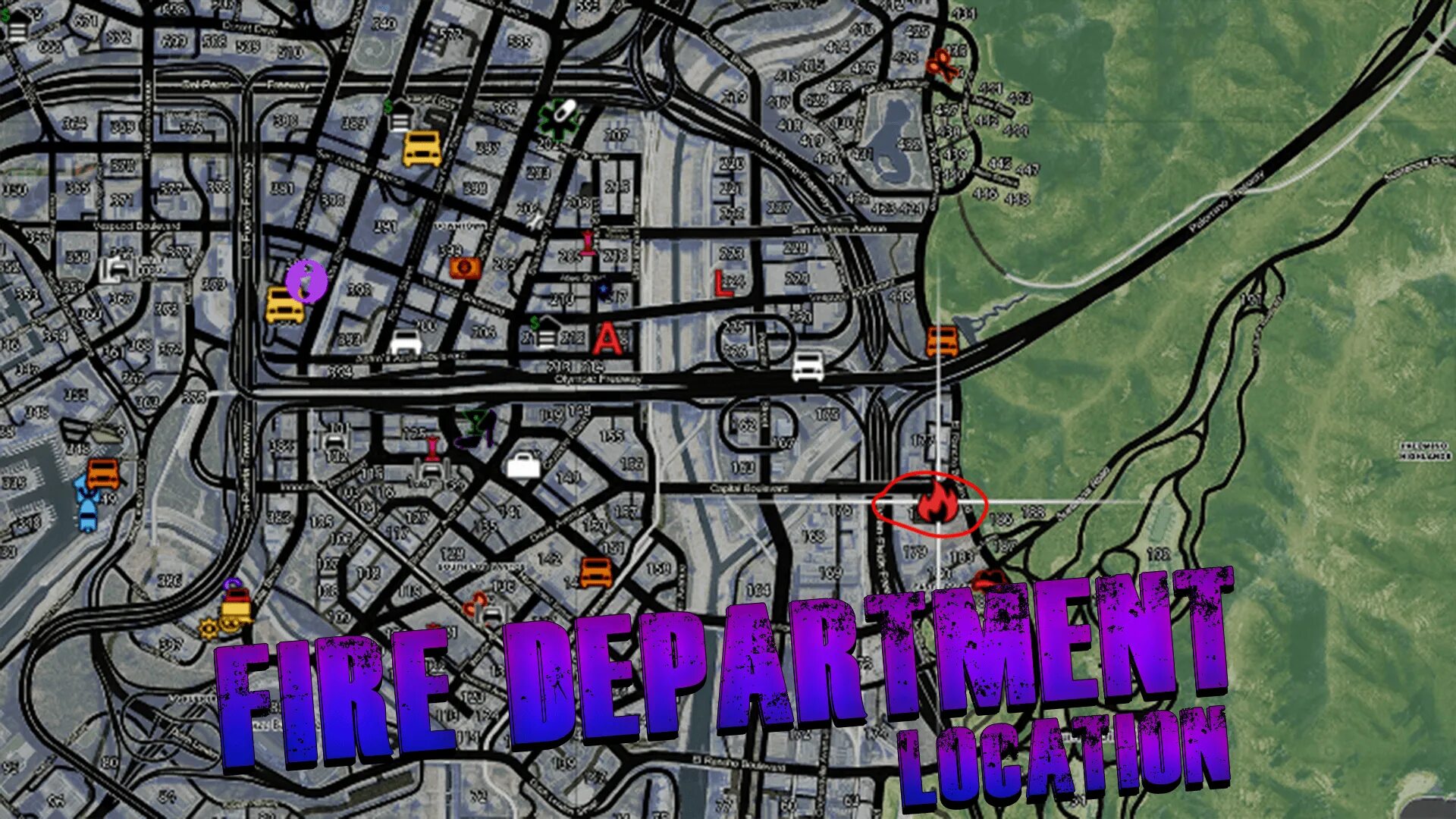 Пожарная гта 5 карта. GTA 5 los Santos Map. Карта los Santos GTA 5. Лос Сантос ГТА 5. Лос Сантос ранчо ГТА 5.