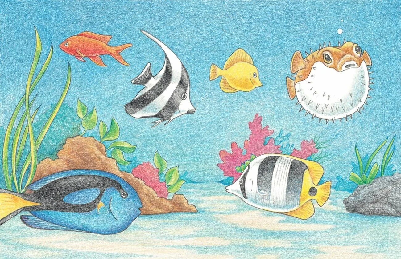 Подводные рисунки. Подводный мир рисунок. Рисование морские обитатели. Подводный мир карандашом. Рисование на морскую тему.