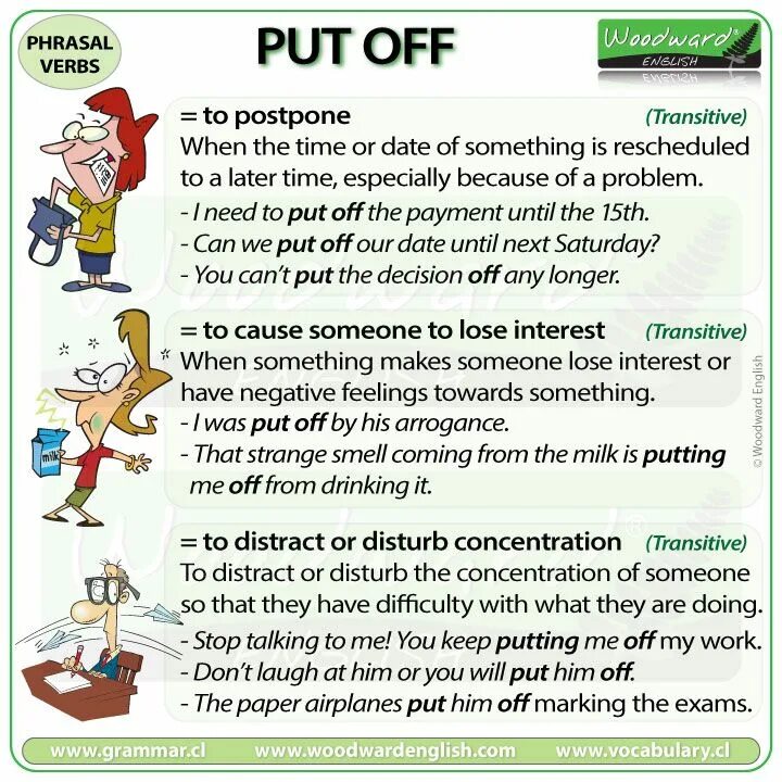 Off как переводится с английского. Phrasal verb put off. Предложения с put off. Phrasal verb to put. Глагол put off.