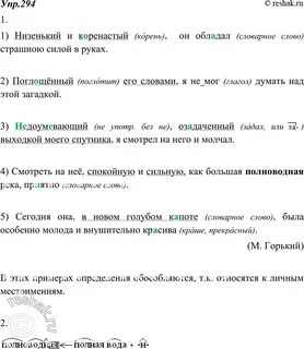 Русский язык 8 класс разумовская 294
