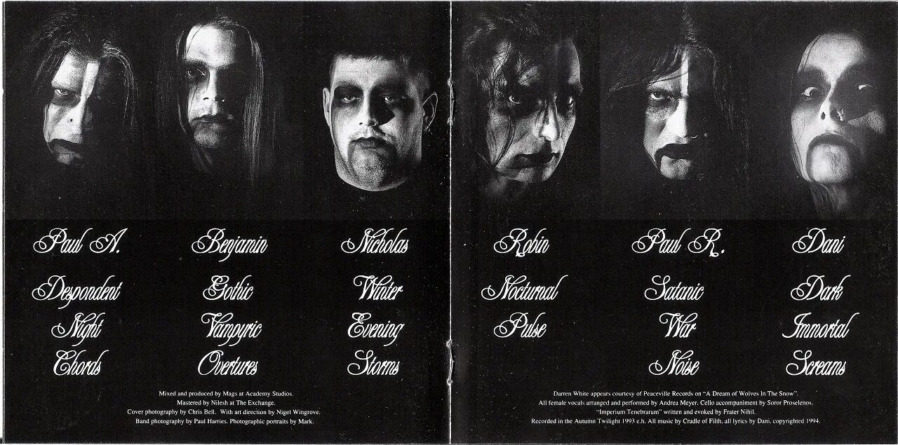 Evil make. Cradle of filth 1994. cradle of filth the principle of evil made flesh 1994. cradle of filth 1994 live.