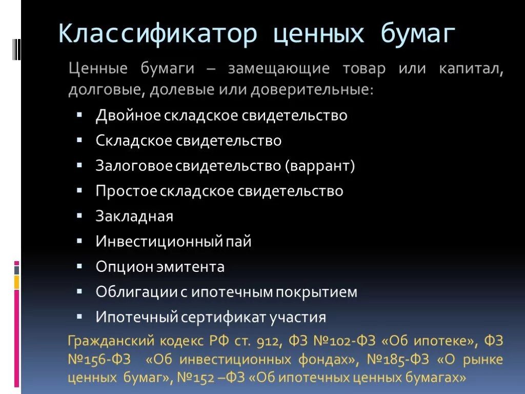 Назовите долговую ценную бумагу. Долевые и долговые ценные бумаги. Виды ценных бумаг долевые и долговые. Ценные бумаги по ГК РФ. Закладная долевые ценные бумаги долговые ценные бумаги.