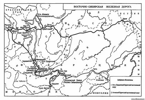 Жд восточный карта