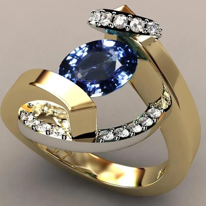 Kolco циркон. Красивые кольца. Необычные ювелирные кольца. Необычные кольца с бриллиантами. Современные золотые кольца
