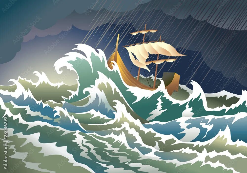 Почему возник шторм на море садко. Морская волна. рисунок волны моря. бушующее море для детей. бушующее море рисунок.