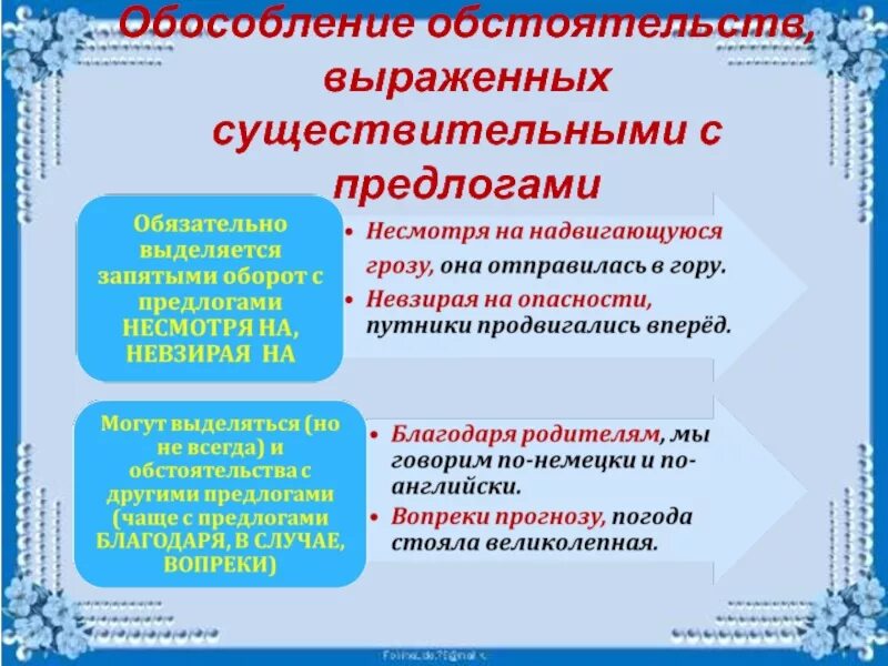 Обособленное обстоятельство выраженное существительным с предлогом. Обособление обстоятельств выраженных существительным с предлогом. Обособленные обстоятельства выраженные сущ с предлогами. Обособление обстоятельств выраженных существительными.