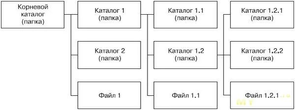 Каталог 1 уровня. Схема иерархии папок в виндовс 10. Каталог второго уровня. Пример файловой структуры диска. Корневым каталогом каталога 1 уровня.