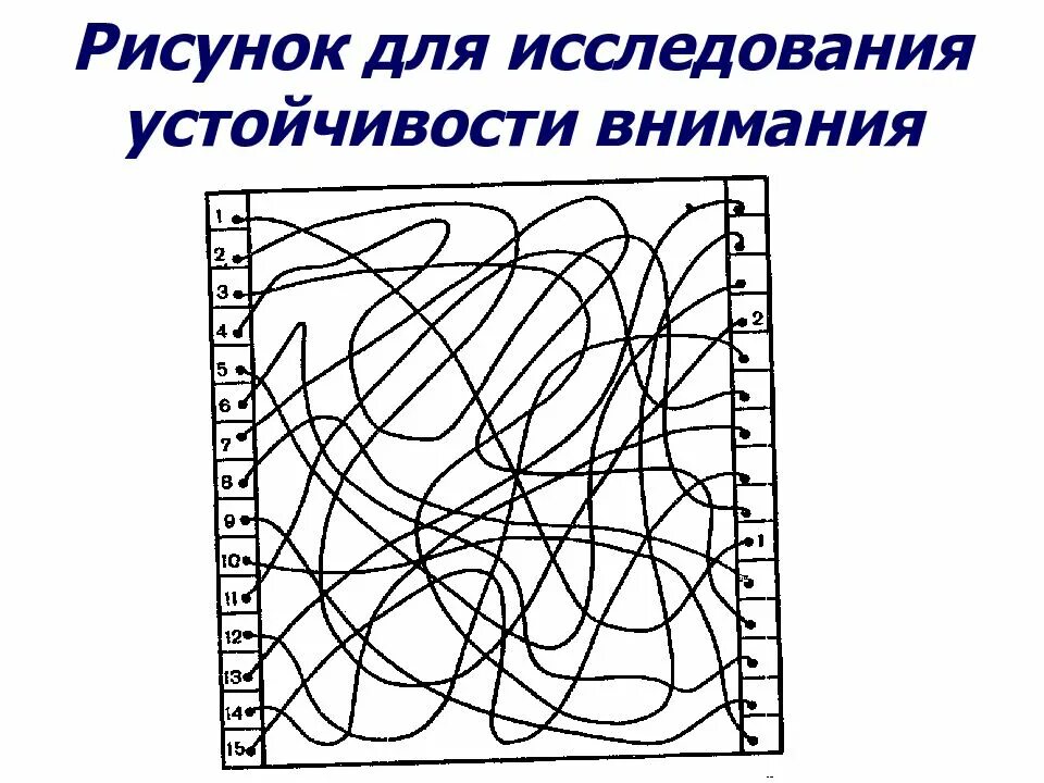 Исследование устойчивости внимания (методика Рисса). Методика Рисса Перепутанные линии. Методика Перепутанные линии стимульный материал. Исследование устойчивости внимания методика Рисса бланк. Методика устойчивость внимания