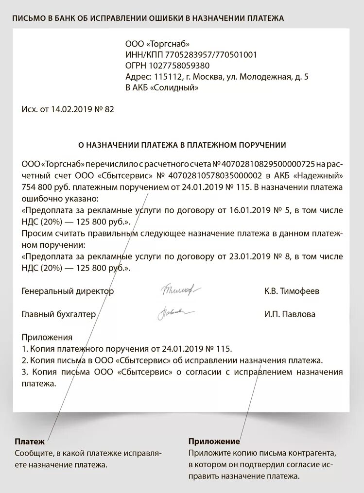 Письмо в банк о назначении платежа в платежном поручении. Письмо в банк об ошибке в платежном поручении Назначение платежа. Письмо о смене назначения платежа в платежном поручении. Письмо об исправлении назначения платежа в платежном поручении. Изменение назначения организации