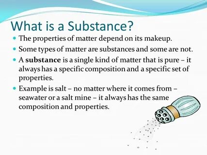 Property of a substance