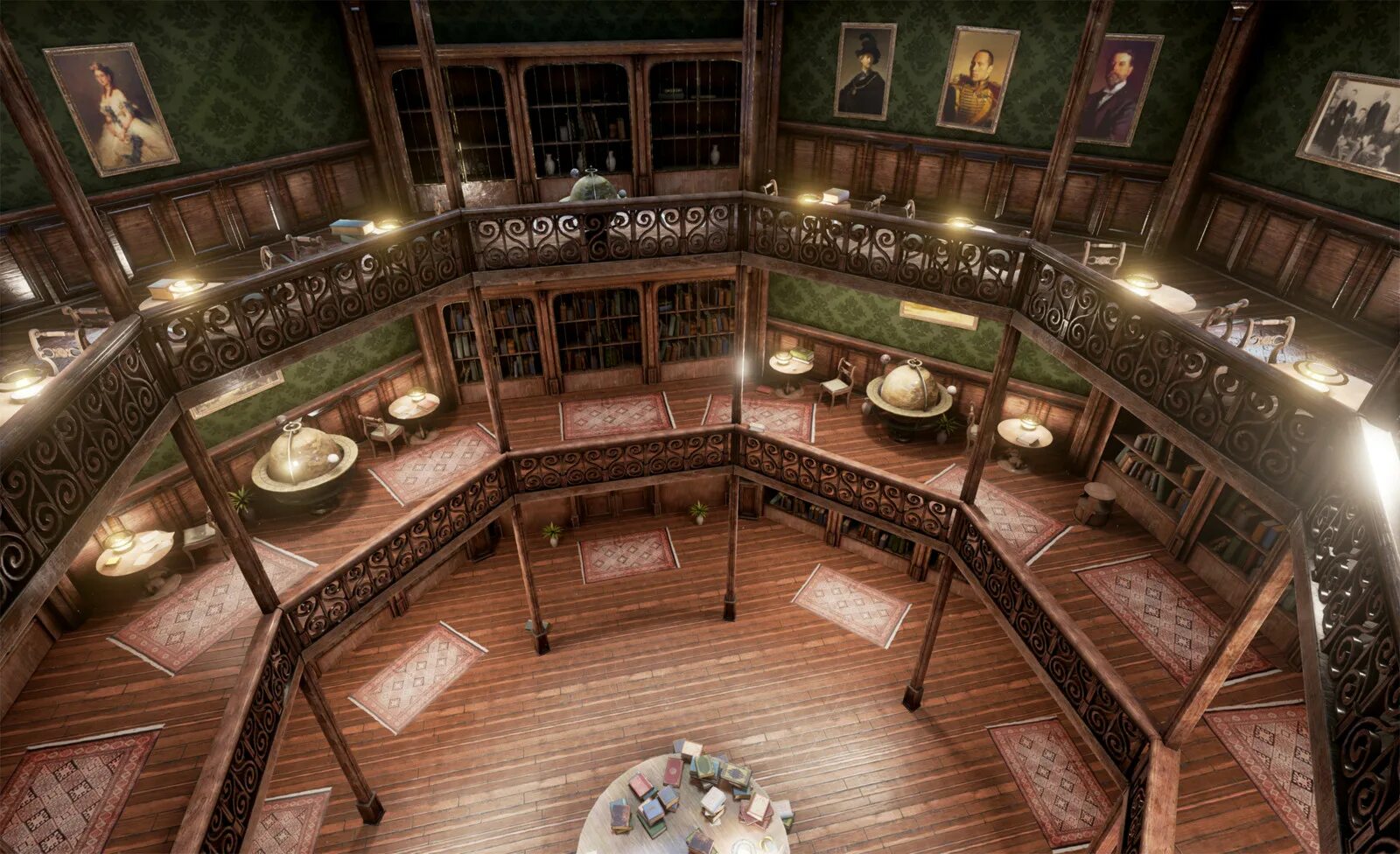 Library environment. Библиотека стимпанк открытая. steampunk library. steampunk unreal. victorian house unreal engine.