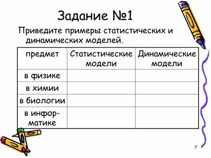 Статическая и динамическая модель в информатике