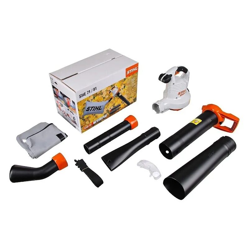 Садовый пылесос Stihl she 81. Всасывающий измельчитель Stihl she 81. Электрическая воздуходувка Stihl she 81. Всасывающий измельчитель she 71. Штиль 81