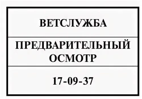 Предварительный осмотр