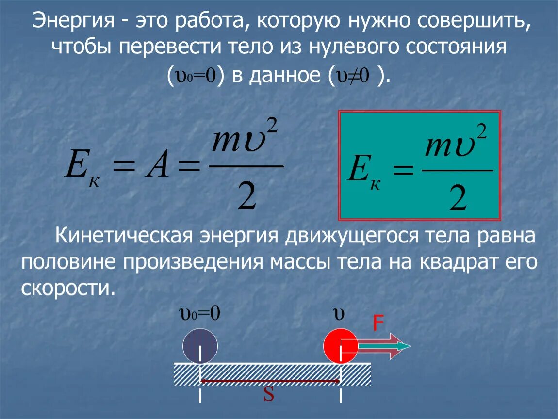 Кинетическая энергия формула. Формула кинетической энергии тела. Формула кинетической энергии движущегося тела. Кинетическая энергия тела равна. Какая сила изменяет кинетическую энергию движущейся заряженной