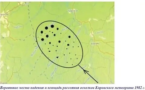 Карта места падения