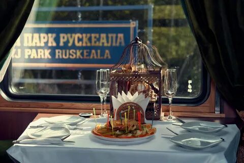 Ретро поезд вагон ресторан