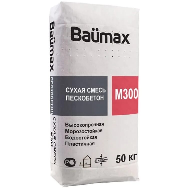 Сухие строительные смеси купить. Сухая смесь Baumax м300 50 кг. Пескобетон ЦПС м300 Baumax. Пескобетон Дауэр м300. Пескобетон (ЦПС) м300 Dauer 40 кг.