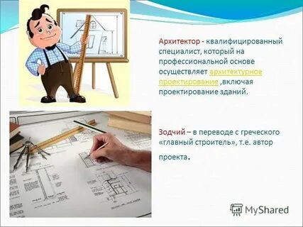 Сообщение на тему архитектор 6 класс