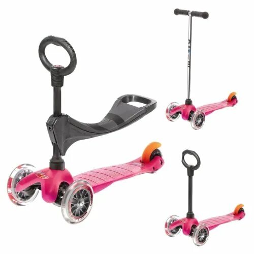 Mini Micro 3in1 Deluxe. Самокат Scooter трехколесный розовый. Кикборд Rich Toys a5-3 Mini. Кикборд Magnum Mini f11800-11.