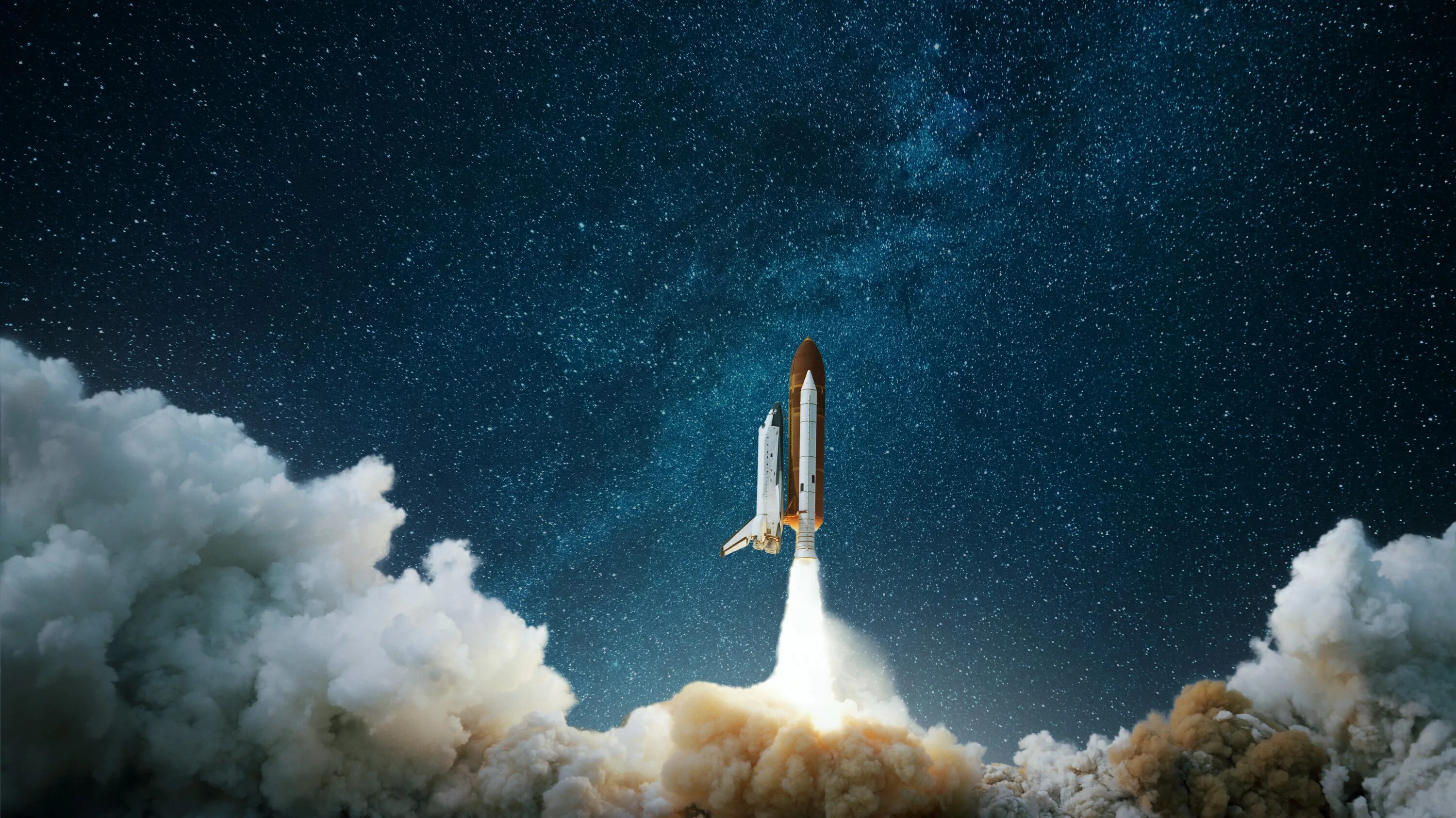 Launched into space