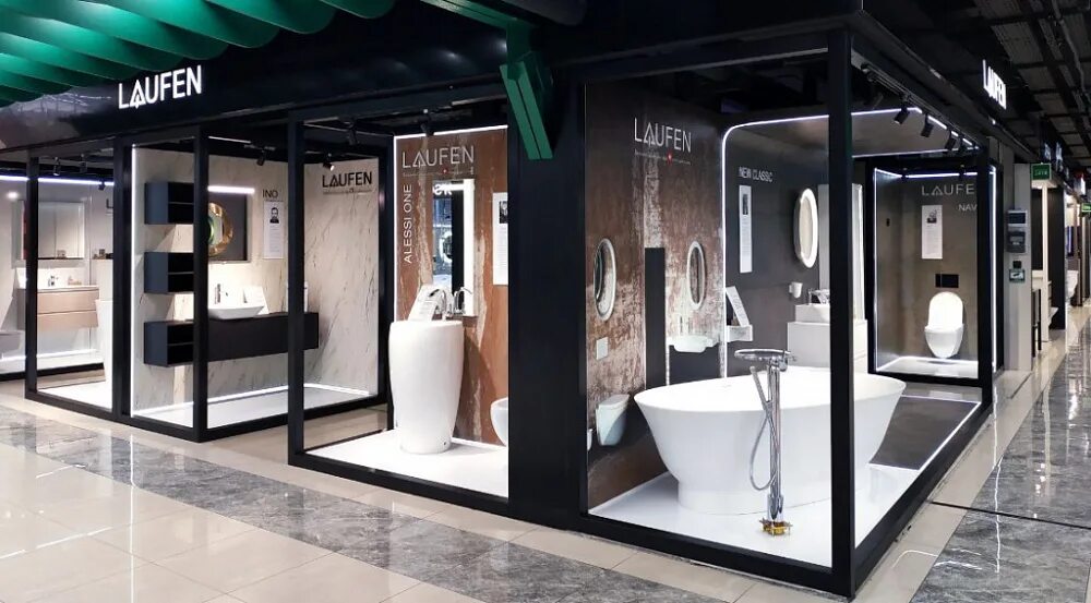 Mosbuild 2019. салон сантехники. сантехника в интерьере. стенд унитазы vitra. салон сантехники.