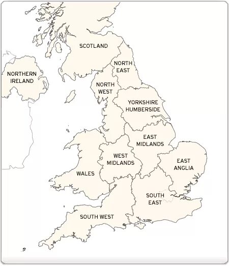 Контурная карта Великобритании регионы. Великобритания политическая карта контурная. Экономические районы Великобритании контурная карта. Контурная карта графств Великобритании.