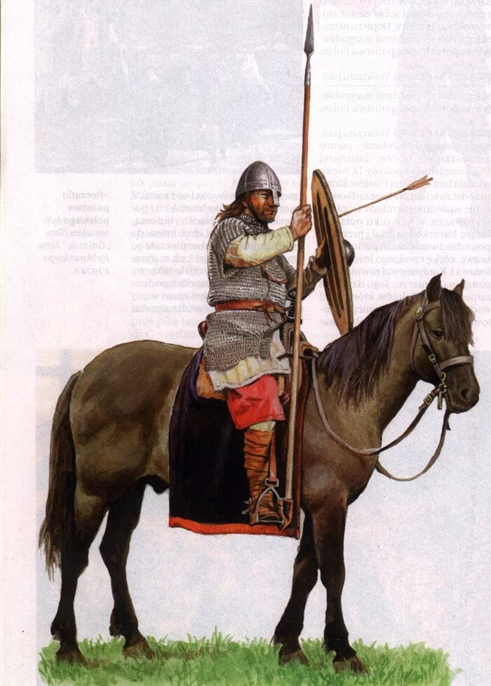 Польские воины 10 века. Польский воин 12 века. Польские средневековые воины 10 век. Польский воин 11 век.